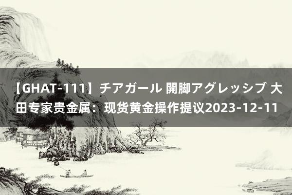 【GHAT-111】チアガール 開脚アグレッシブ 大田专家贵金属：现货黄金操作提议2023-12-11