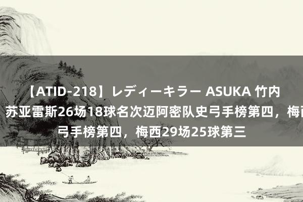 【ATID-218】レディーキラー ASUKA 竹内紗里奈 麻生ゆう 苏亚雷斯26场18球名次迈阿密队史弓手榜第四，梅西29场25球第三